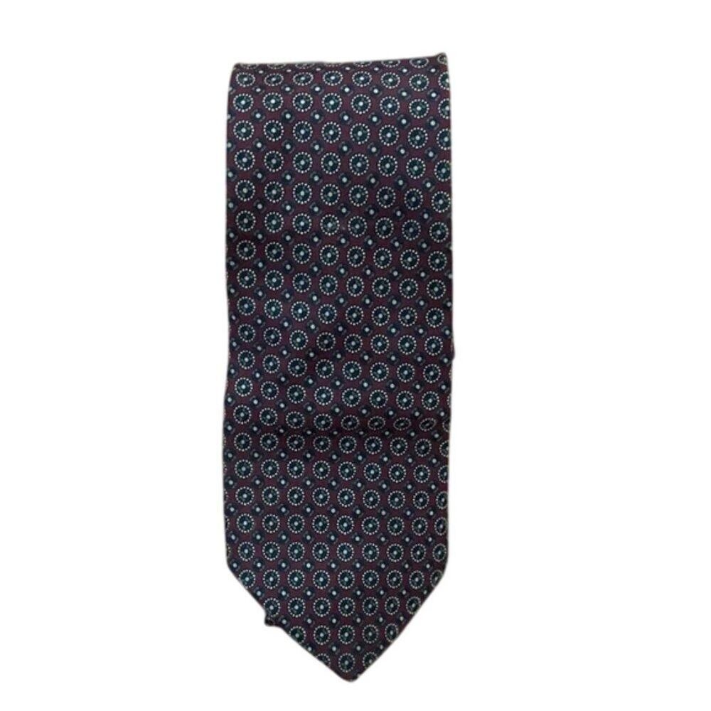 Michelsons of London England Red Silk Classic Tie  Preppy Career